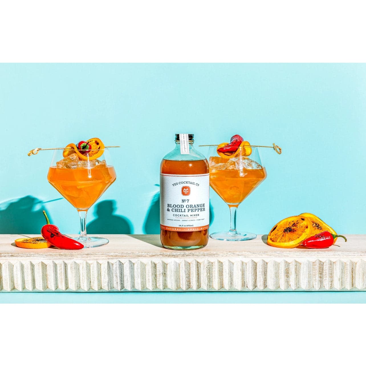 Blood Orange & Chili Pepper Cocktail Mixer | Sweet Heat Citrus | Yes Cocktail Co.