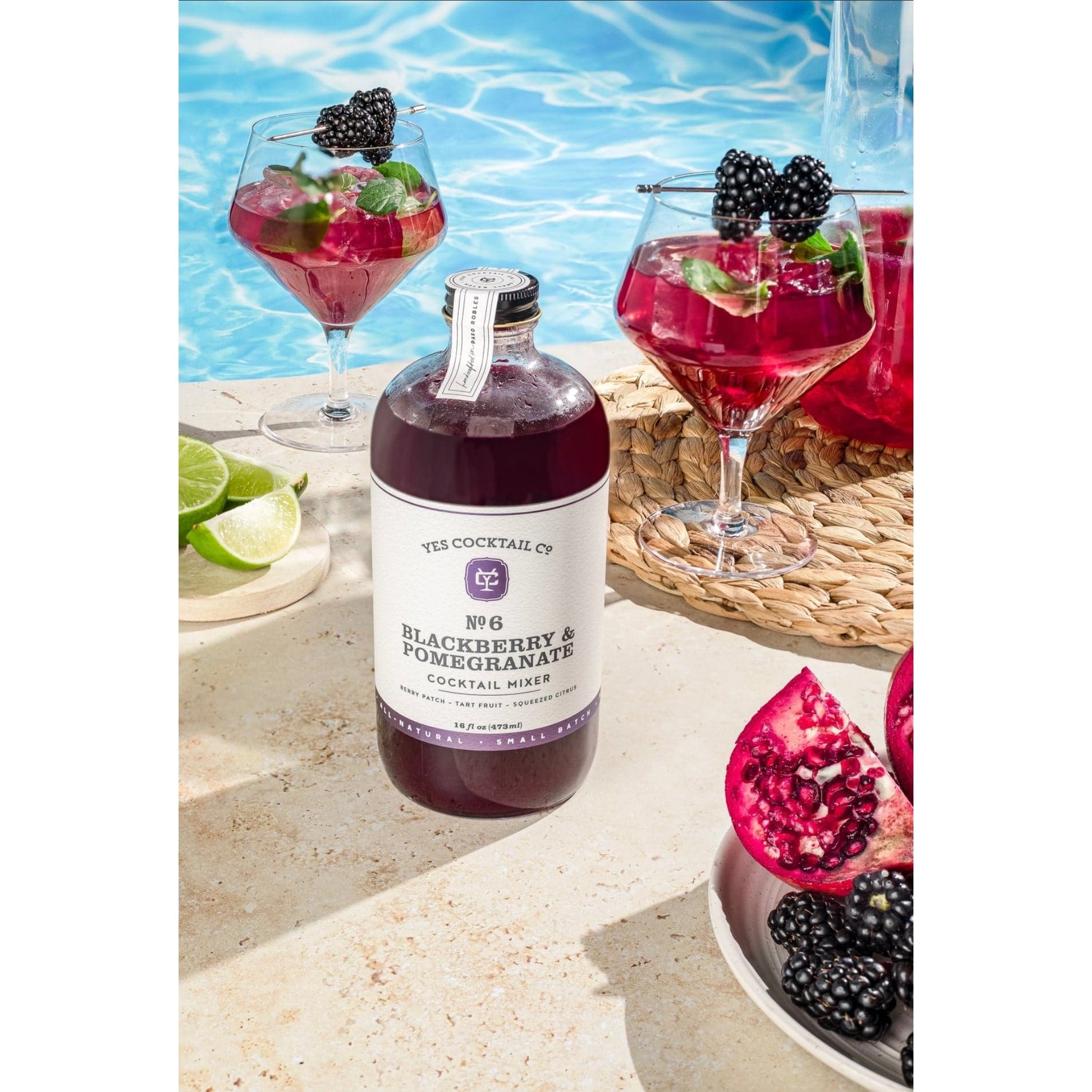 blackberry and pomegranate cocktails