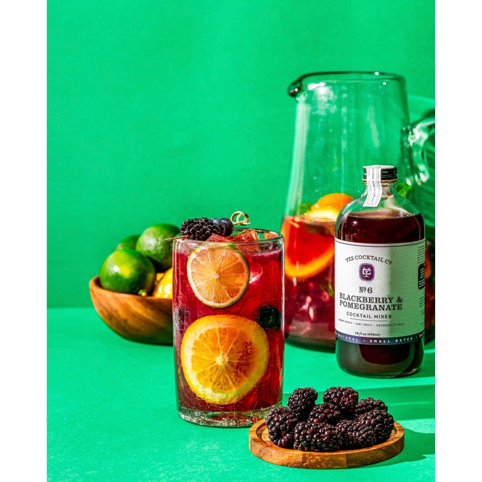 sangria made with blackberry pomegranate cocktail mix