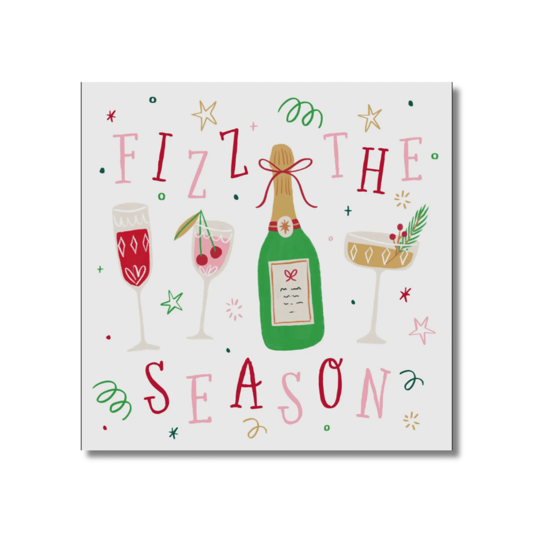 Fizz The Season, Christmas Cocktail Napkins - Pack of 20