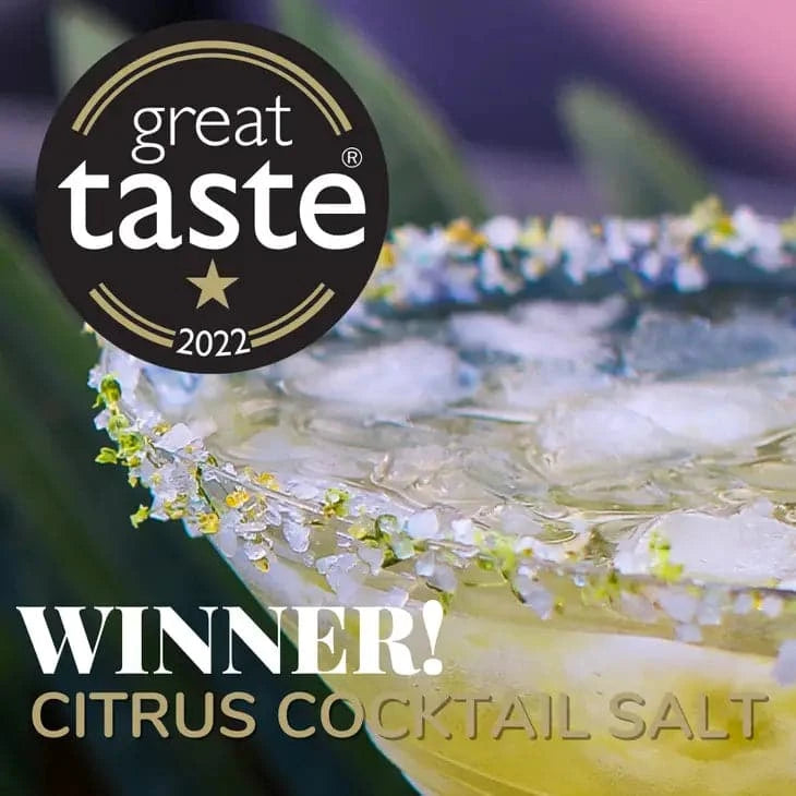 award winning citrus cocktail salt rimming a margarita