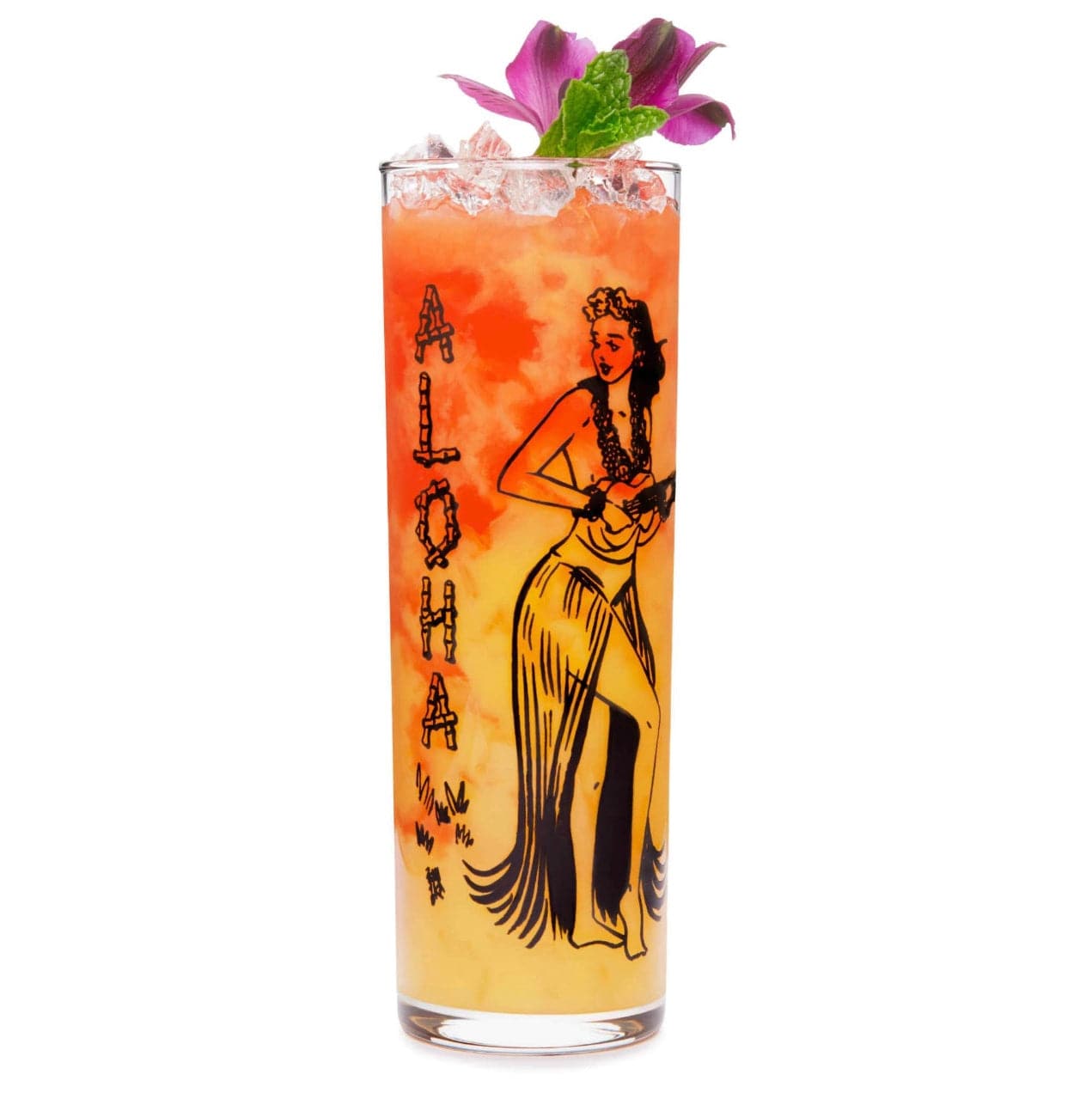 Tiki Kahiko Zombie Glass