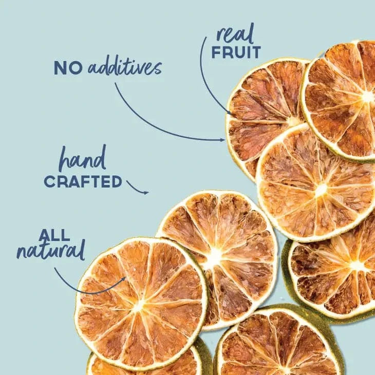 dehydrated limes are hand crafted and all natural