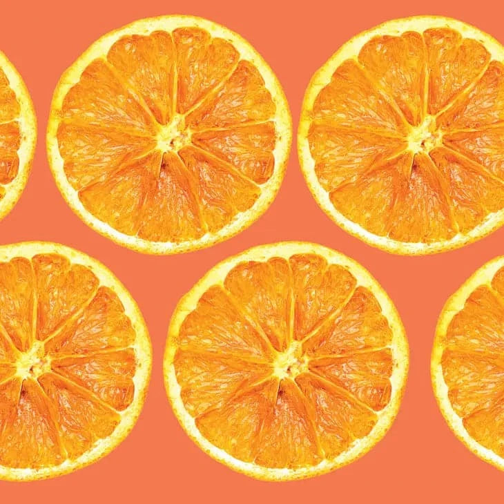 dehydrated orange slices