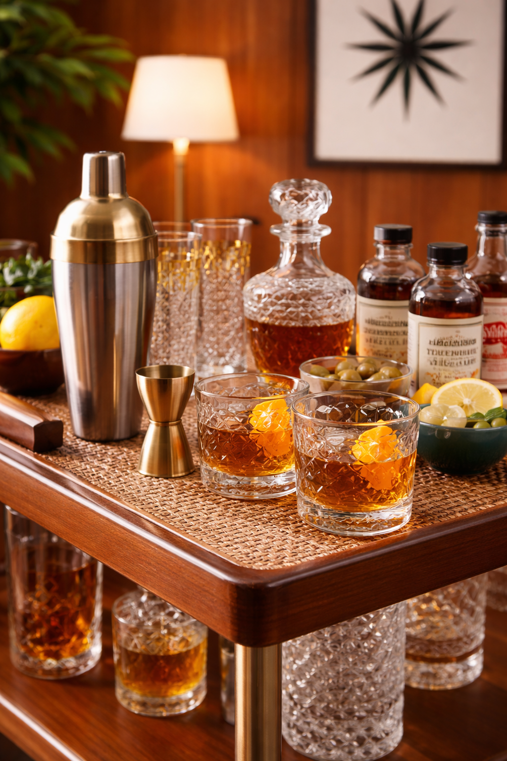 Building a home bar? Start here. This vintage barware checklist covers what you actually need (and what to skip) to create a stylish, collected cocktail setup. Perfect for mid-century modern lovers and home bartenders. 