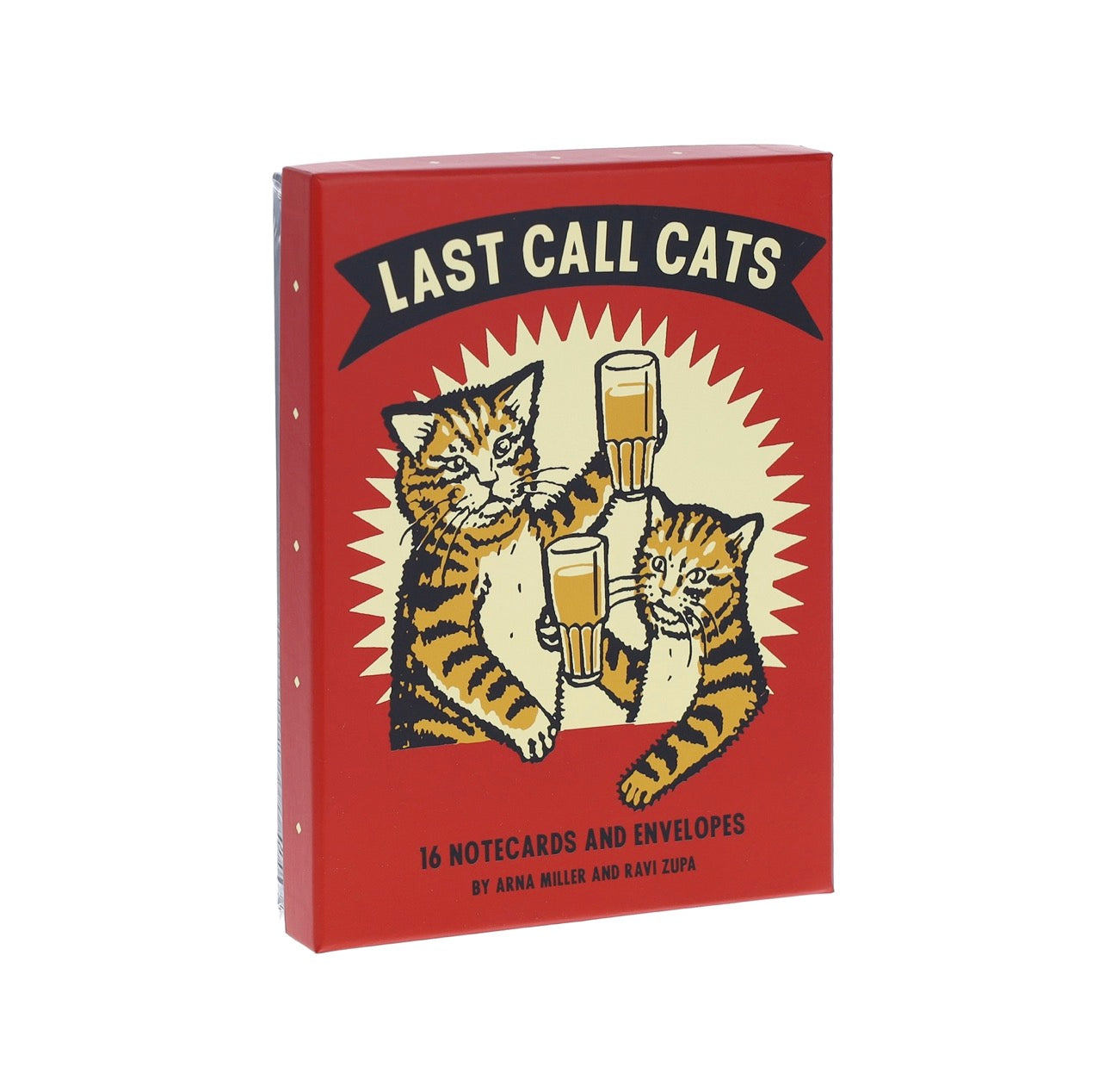 Retro-inspired funny cat notecards from Gifts for Cat Lovers collection
