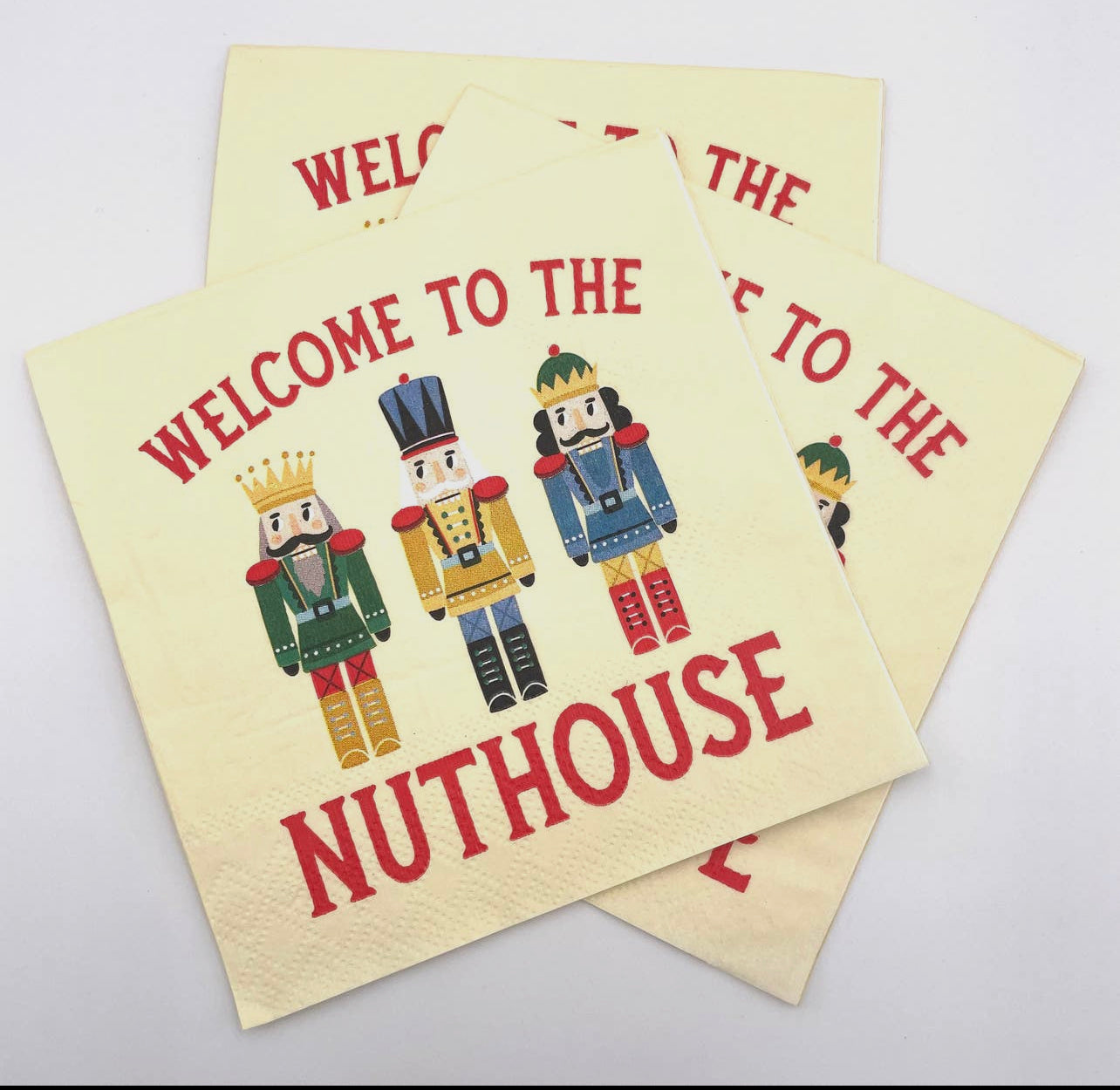 Welcome To the Nuthouse, Christmas Cocktail Napkins- Pack of 20