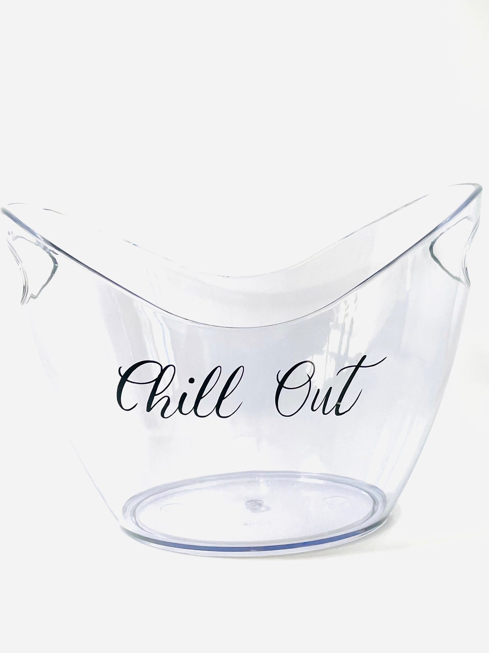 Chill Out Ice Bucket | Clear Acrylic Ice Bucket | Home Bar Decor | Funny Barware Gift | Entertaining Essentials
