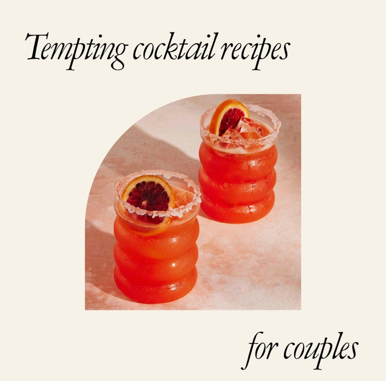 Romantic cocktail recipe book for couples and date nights