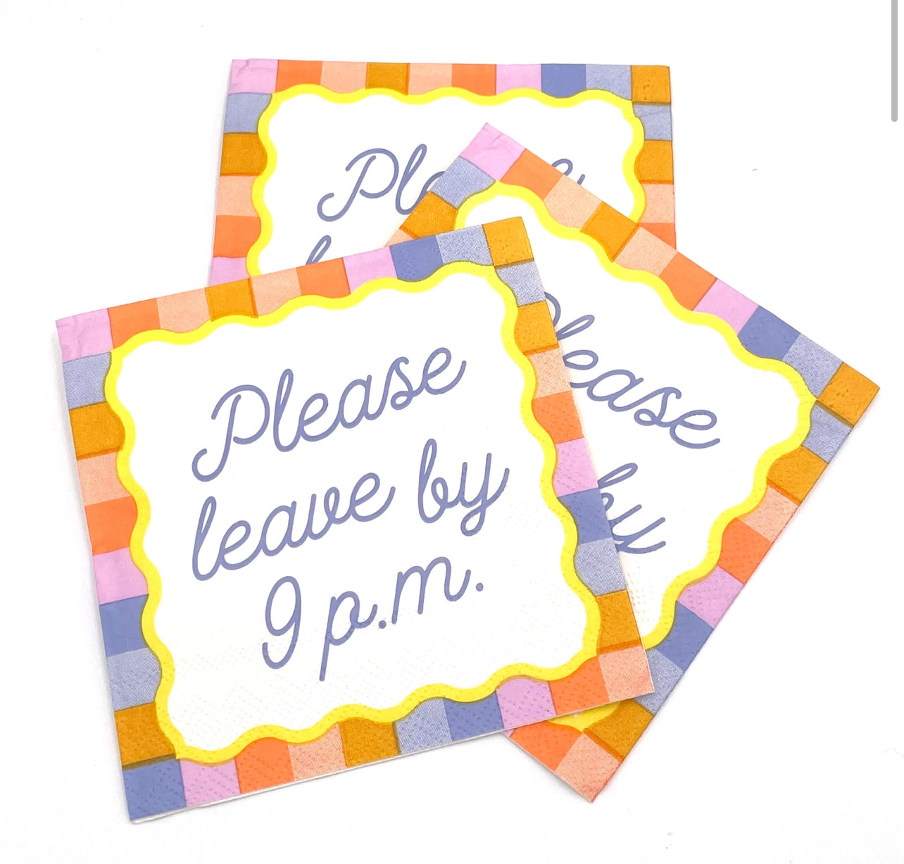 Please Leave By 9P.M. - Cocktail Napkins, Pack of 20