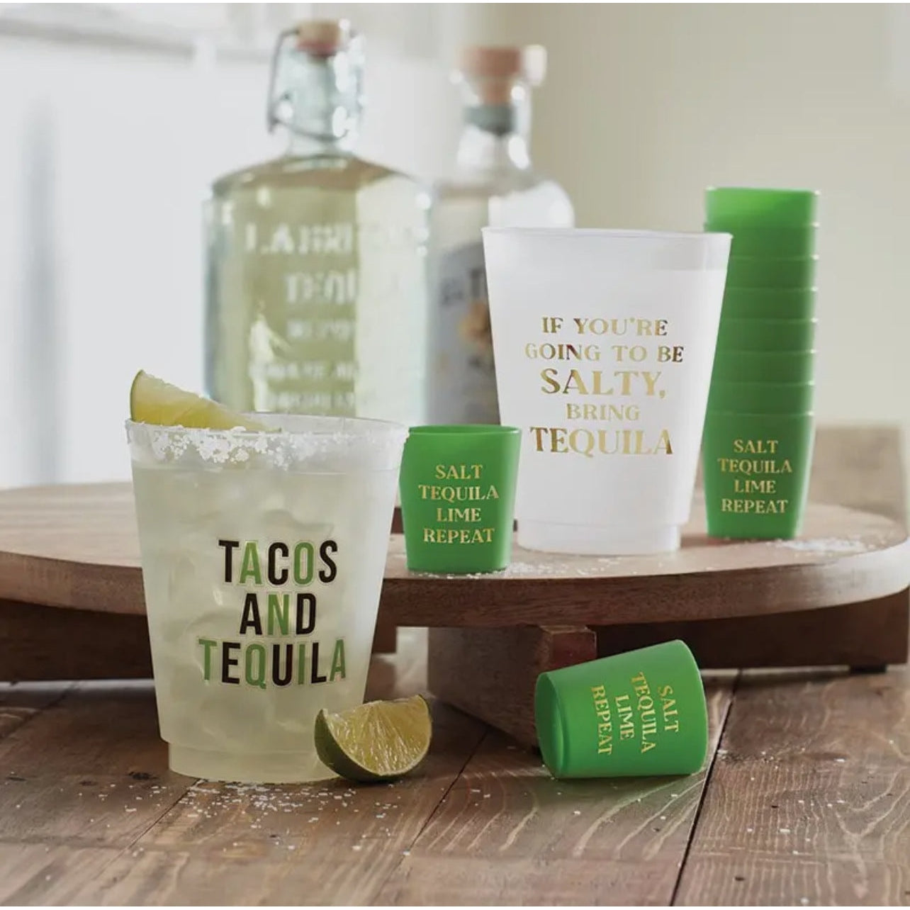 Bring Tequila, Reusable Plastic Cups - Set of 6