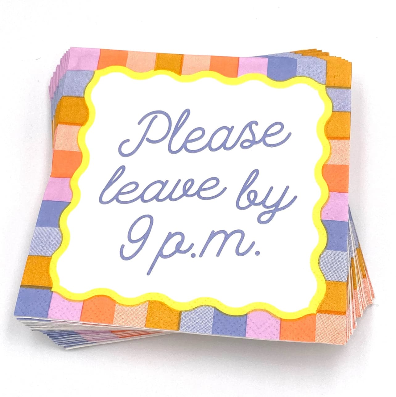 Please Leave By 9P.M. - Cocktail Napkins, Pack of 20