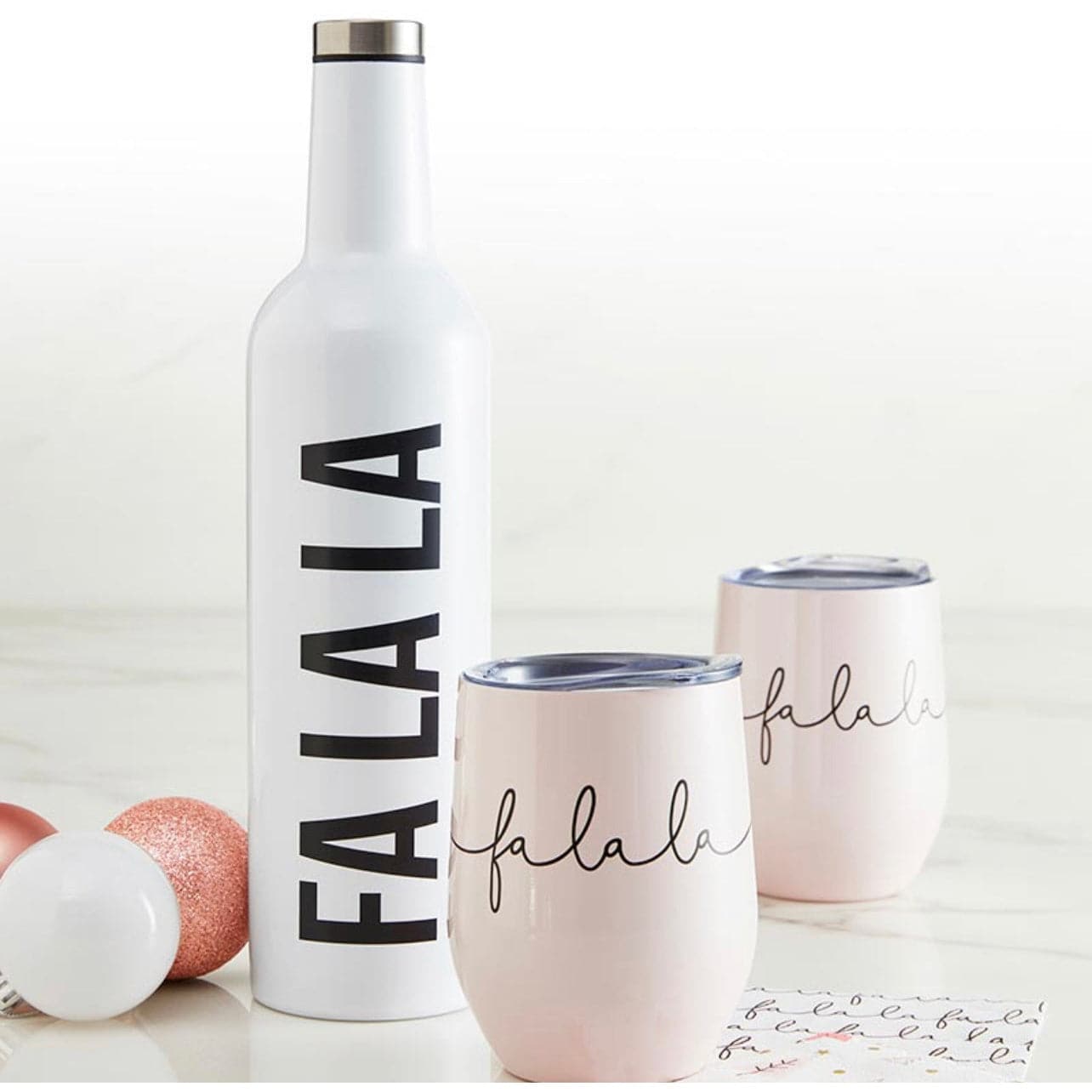 Fa la la Wine Bottle