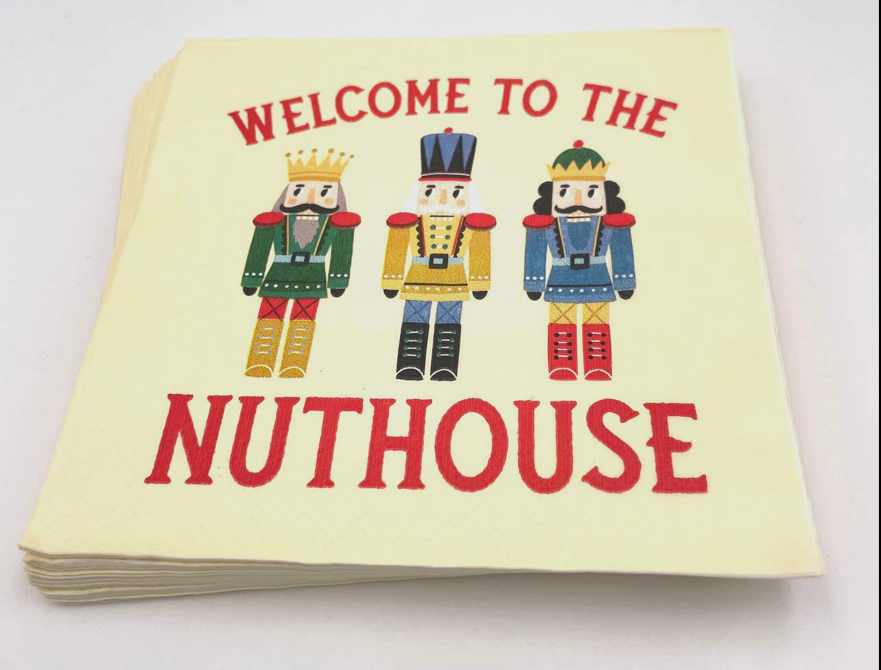 Welcome To the Nuthouse, Christmas Cocktail Napkins- Pack of 20