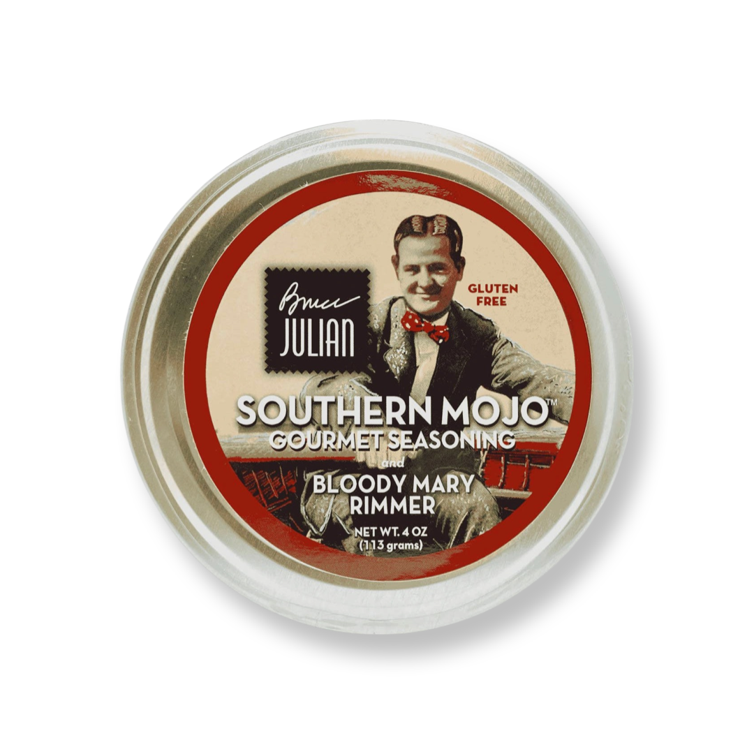 4 oz tin of Bruce Julian Southern Mojo Gourmet Seasoning and Bloody Mary Mixer
