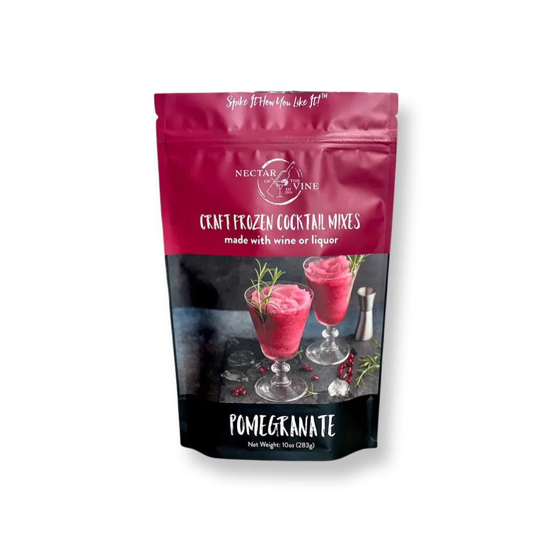 package of pomegranate flavored frozen cocktail mix