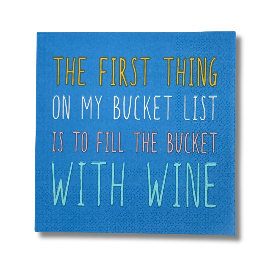 My Bucket List - Cocktail Napkins, Pack of 20