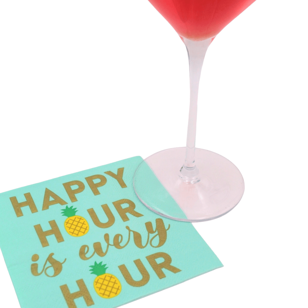 Happy Hour Every Hour - Cocktail Napkins, Pack of 20
