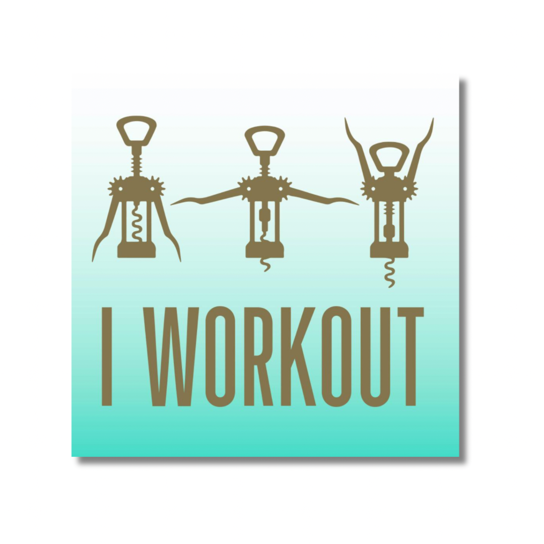 I Workout - Cocktail Napkins, Pack of 20