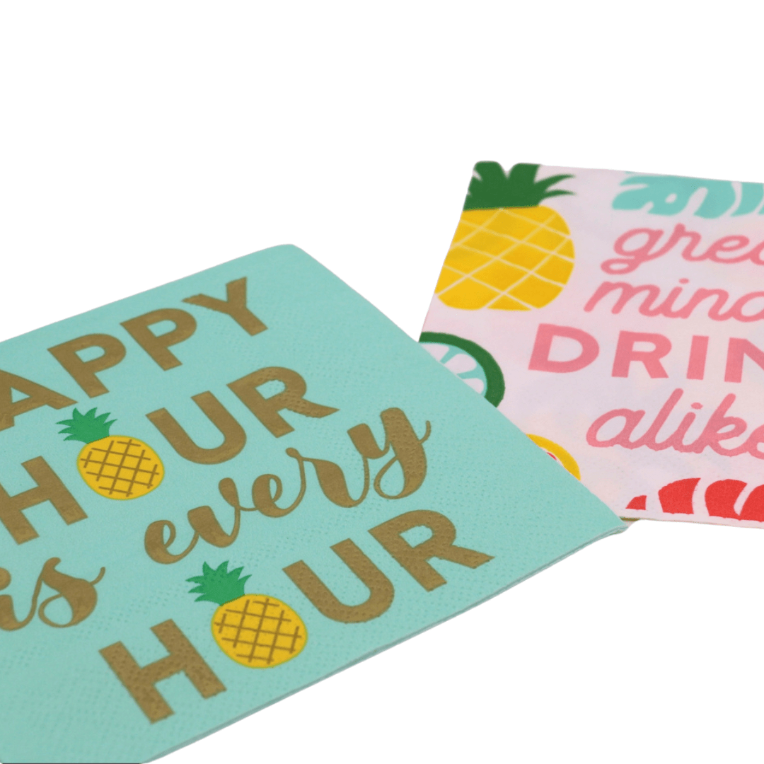 Funny Cocktail Napkins | Great Minds Drink Alike - 20ct
