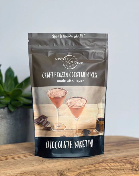 package of frozen chocolate martini mix