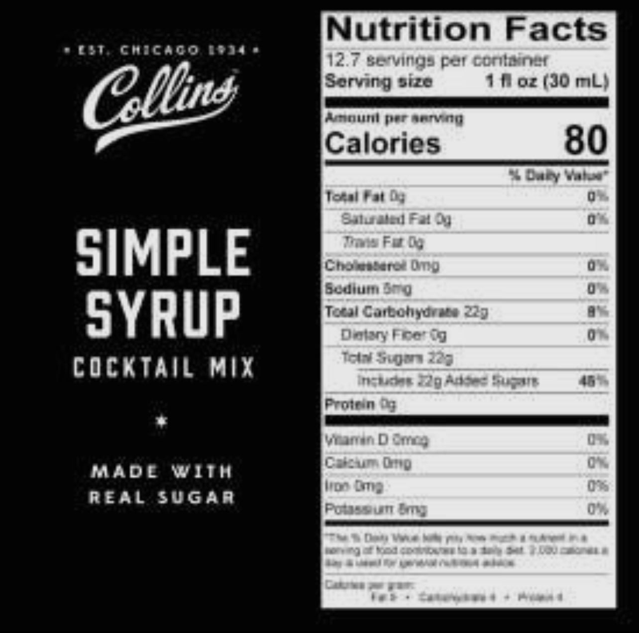 Simple Syrup by Collins, 32 oz