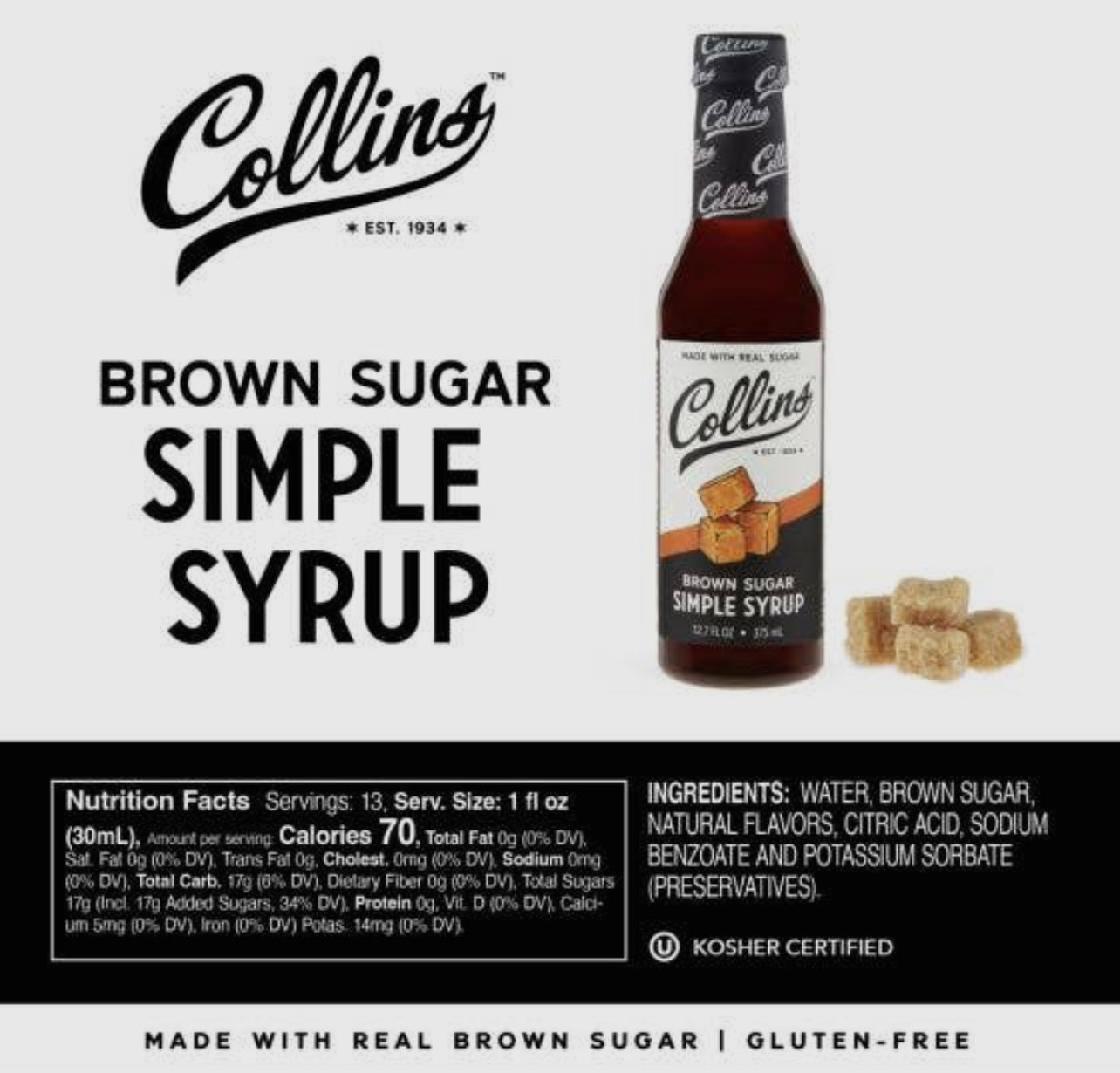 Brown Sugar Simple Syrup, 12.7 oz