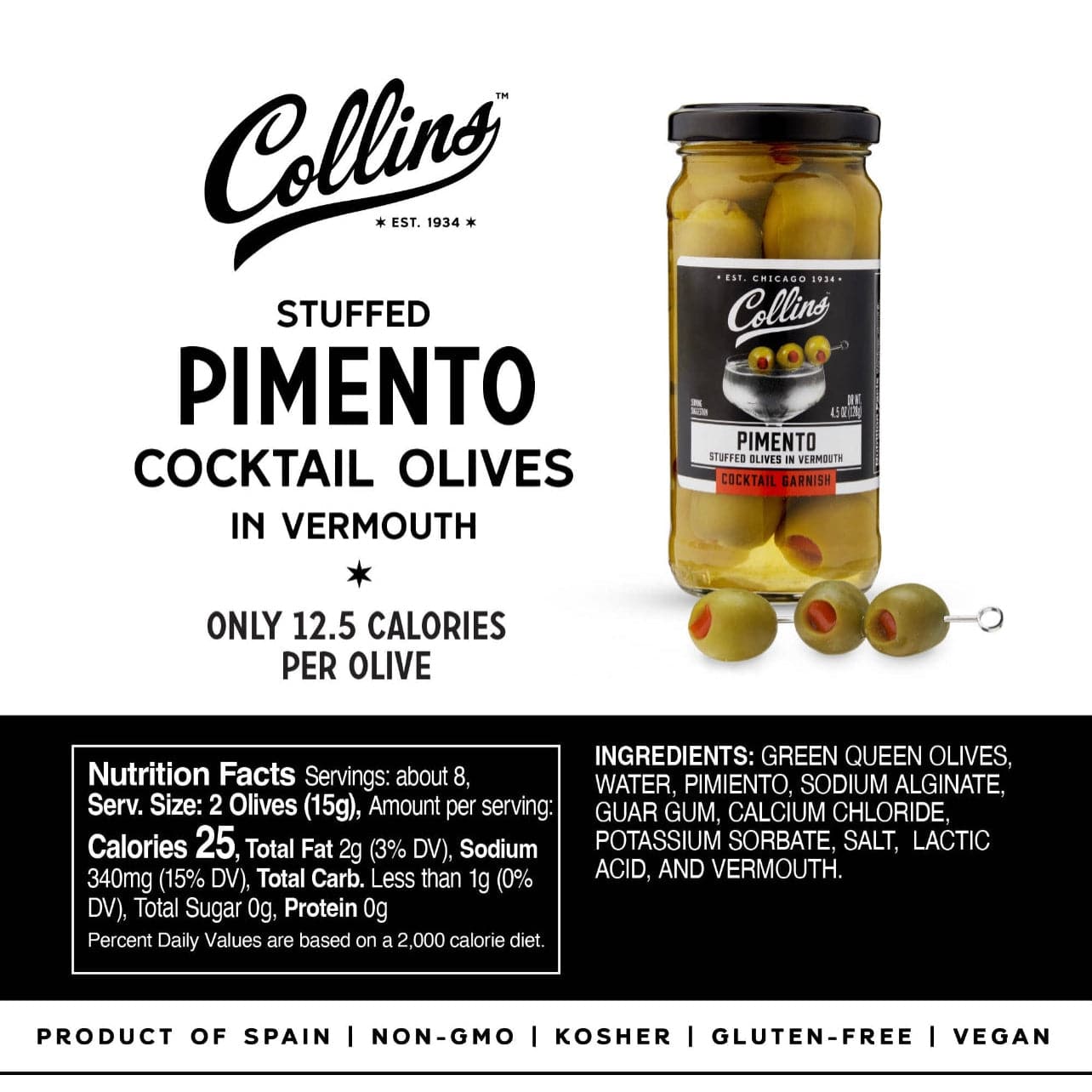 Vermouth Martini Pimento Olives