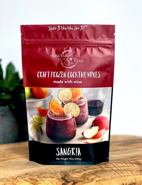 package of sangria craft frozen cocktail mix that can be made with wine