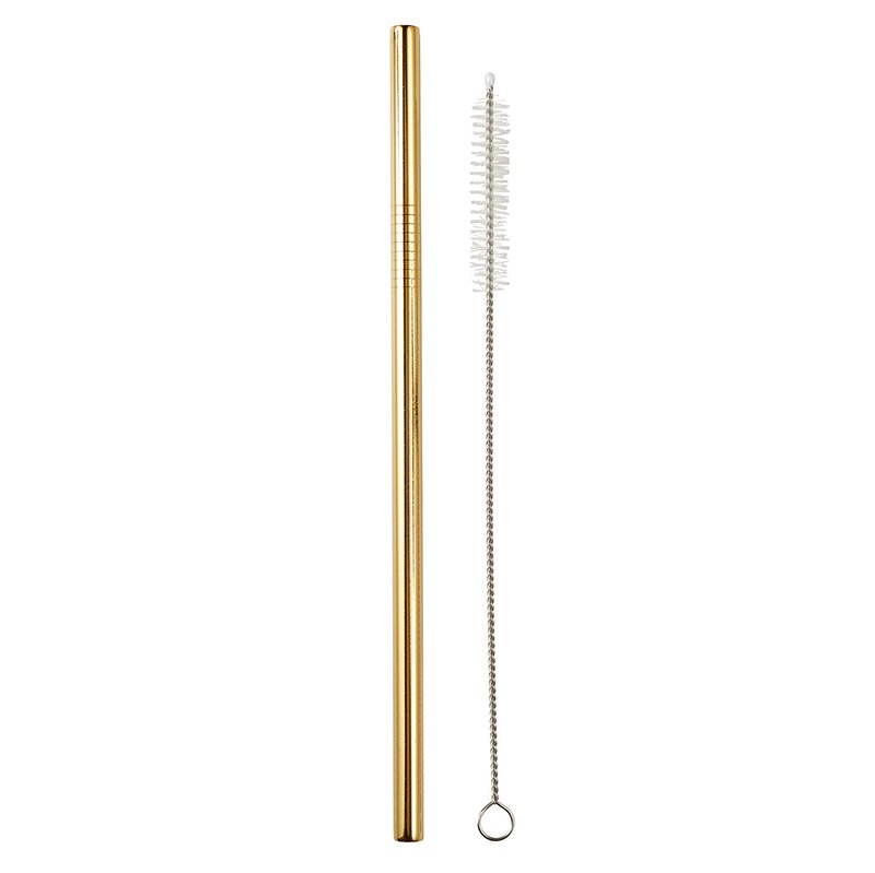 Stainless Steel Straw - Gold