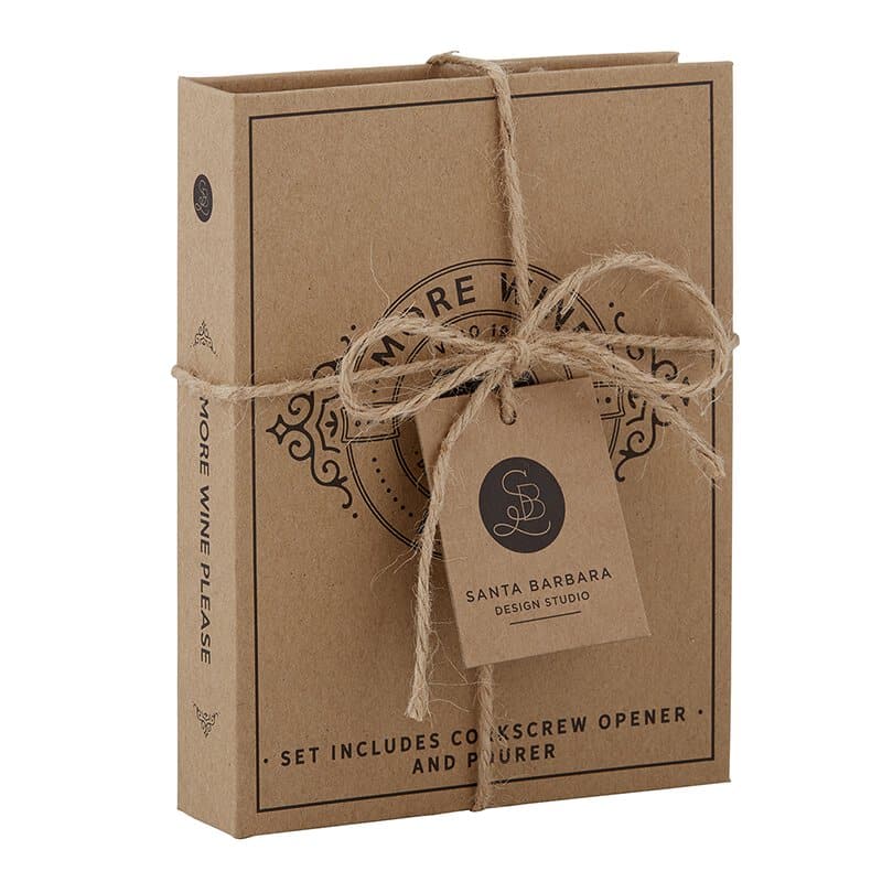 Wine Stopper Book Box - "More Wine Please"