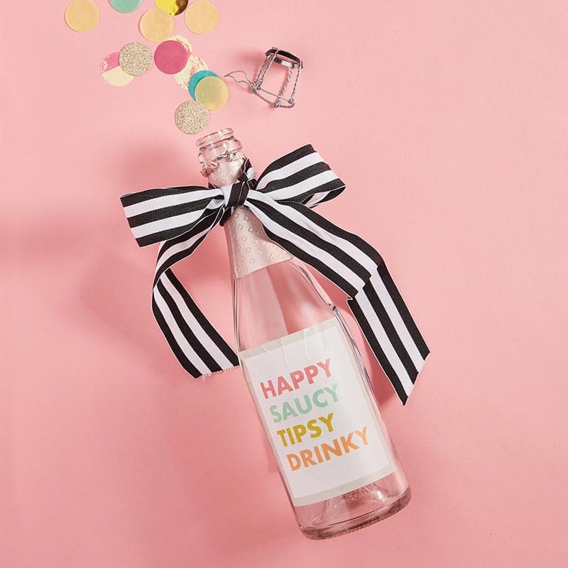 Wine Bottle Sticker Labels - Pool Party