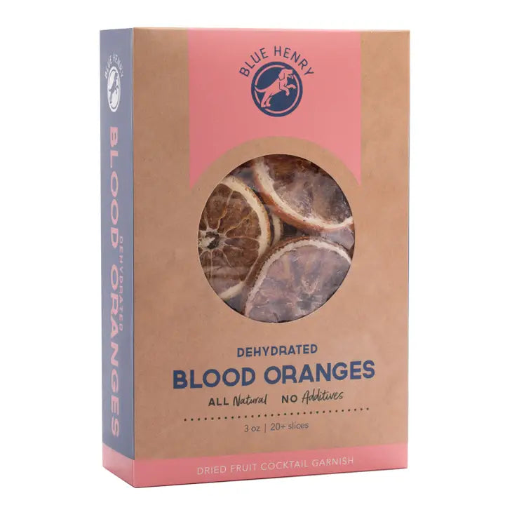 3 oz box of dehydrated blood oranges that contain approximately 20 or more slices