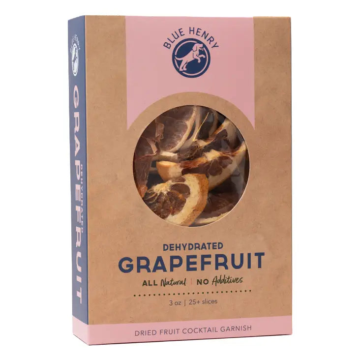 package of dehydrated grapefruit by Blue Henry containing approximately 25 or more slices