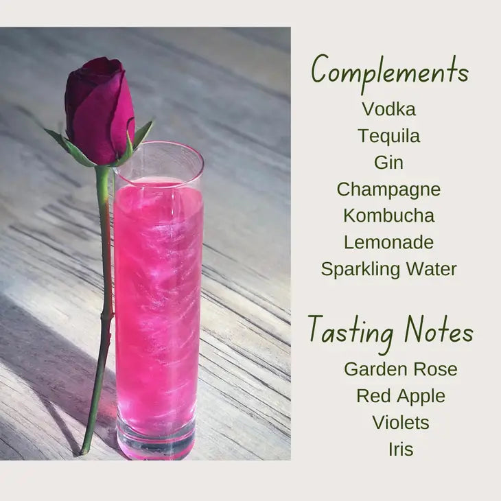 types of alcohol recommended for rose flavor mix