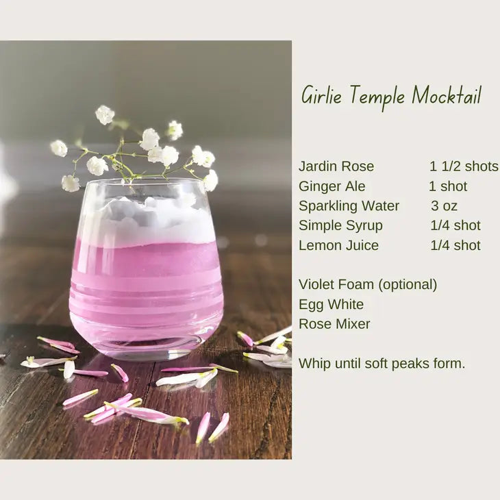 recipe for mocktail using rose flavored mix