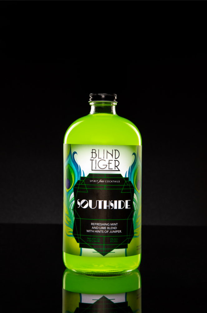 bottle of Blind Tiger Southside spirit free drink